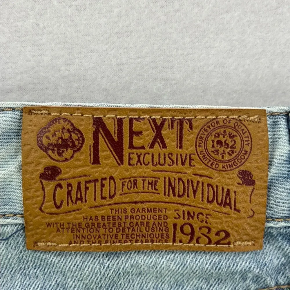 3For$20 I love Next Blue Jean Shorts with Fun Patches size 10